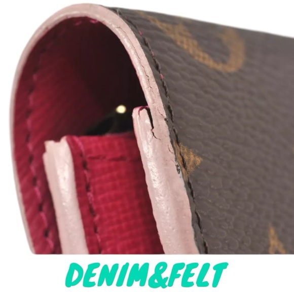 🩷LOUIS VUITTON Fuchsia Monogram Bloom Flower Emilie Long Wallet | PRELOVED EUC! - Picture 7 of 16